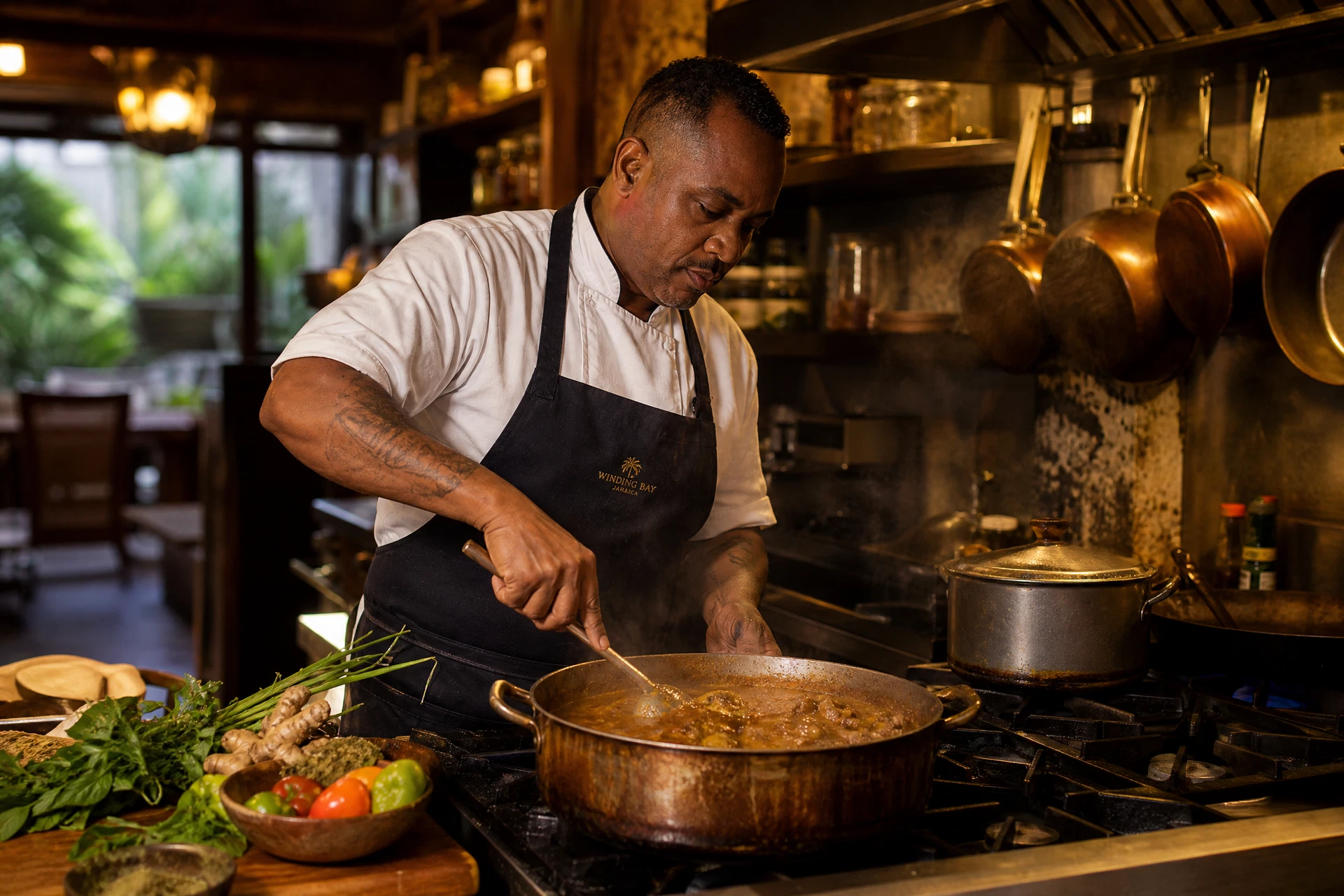 Caribbean Food Factory kitchen